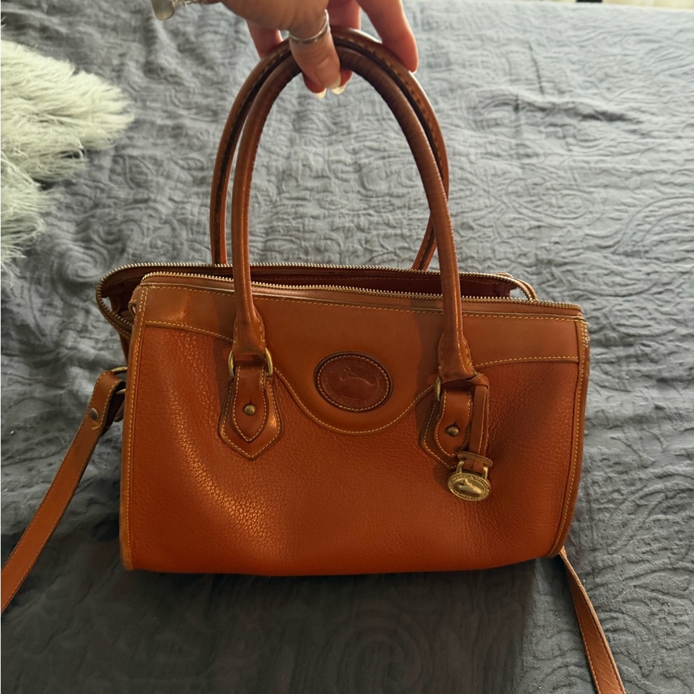 Dooney & Bourke Tan Leather Satchel